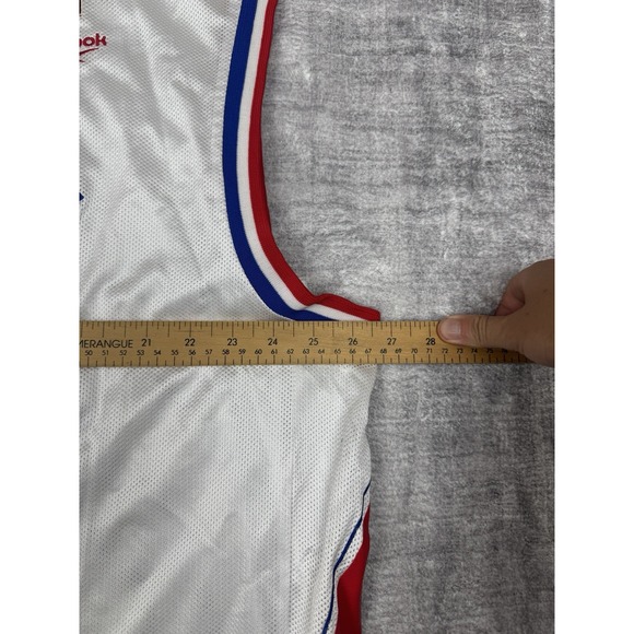Detroit Pistons Jersey Mens 2XL White Chauncey Billups #1 Vtg Y2K 1978 Throwback - Picture 13 of 13